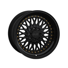 XXR 536 15X8 4-100 73.1 Hub +0 Offset Black / Gold Rivets Wheel Rim