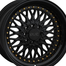 XXR 536 15X8 4-100 73.1 Hub +0 Offset Black / Gold Rivets Wheel Rim