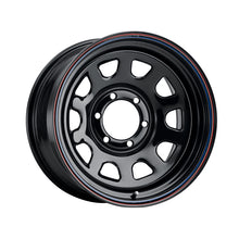 Allied Black Daytona 16X7 6X5.50 108 Hub 0 Offset Black Wheel Rim