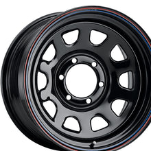Allied Black Daytona 16X8 6X5.50 108 Hub -12 Offset Black Wheel Rim