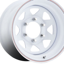 Allied 310W White Spoke 12X4 4X4.00 71.37 Hub 0 Offset White Wheel Rim