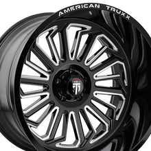 AMERICAN TRUXX BUTCHER 24X14 6-135 87.1 Hub -76 Offset Black Wheel Rim