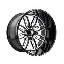 AMERICAN TRUXX RESTLESS 24X14 6-135 87.1 Hub -76 Offset Black Wheel Rim