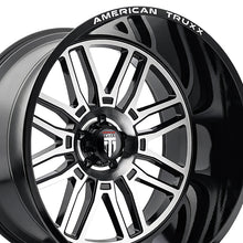 AMERICAN TRUXX RESTLESS 24X14 6-135 87.1 Hub -76 Offset Black Wheel Rim