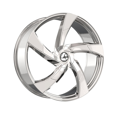 Azara AZA-524 Nano Chrome 22X9.5 5x115/5x120 74.1 Hub 15 Offset Chrome Wheel Rim