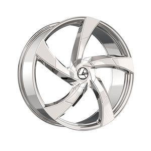 Azara AZA-524 Nano Chrome 22X9.5 6x135/6x139.7 108 Hub 22 Offset Chrome Wheel Rim