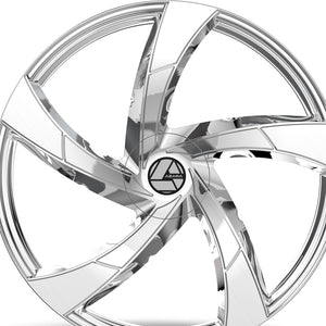 Azara AZA-524 Nano Chrome 22X9.5 6x135/6x139.7 108 Hub 22 Offset Chrome Wheel Rim