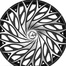 Azara AZA-525 Gloss Black & Machined 28X9.5 6x135/6x139.7 87.1 Hub 22 Offset Black Wheel Rim