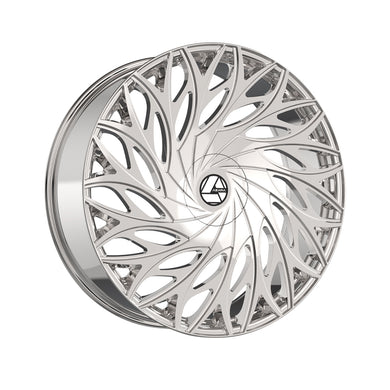 Azara AZA-525 Nano Chrome 24X9 5x115/5x120 78.1 Hub 15 Offset Chrome Wheel Rim