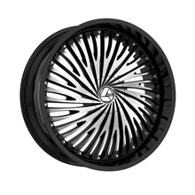 Azara AZA-526 Gloss Black & Machined 22X8.5 5x112/5x114.3 74.1 Hub 38 Offset Black Wheel Rim