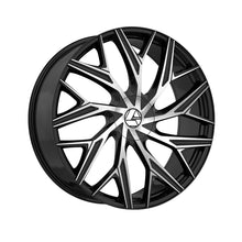 Azara AZA-527 Gloss Black & Machined 22X8.5 5x112/5x114.3 74.1 Hub 38 Offset Black Wheel Rim