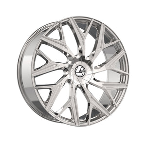 Azara AZA-527 Nano Chrome 22X9.5 6x135/6x139.7 108 Hub 22 Offset Chrome Wheel Rim