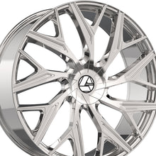 Azara AZA-527 Nano Chrome 22X9.5 Blank 78.1 Hub 15 Offset Chrome Wheel Rim