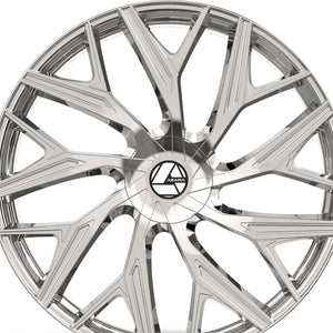 Azara AZA-527 Nano Chrome 22X9.5 6x135/6x139.7 108 Hub 22 Offset Chrome Wheel Rim