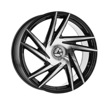 Azara AZA-529 Gloss Black & Machined 22X8.5 5x112/5x114.3 74.1 Hub 38 Offset Black Wheel Rim