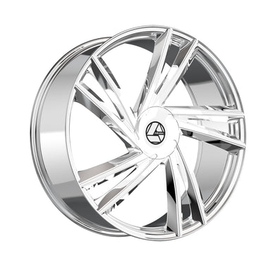 Azara AZA-529 Nano Chrome 22X8.5 5x114.3/5x120 74.1 Hub 38 Offset Chrome Wheel Rim