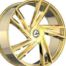 Azara AZA-529 Nano Gold 22X8.5 5x112/5x114.3 74.1 Hub 38 Offset Gold Wheel Rim