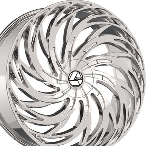 Azara AZA-531 Chrome 30X9.5 6x135/6x139.7 87.1 Hub 22 Offset Chrome Wheel Rim