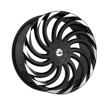 Azara AZA-534 Gloss Black & Machined 28X9.5 Blank 78.1 Hub 15 Offset Black Wheel Rim