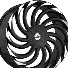 Azara AZA-534 Gloss Black & Machined 30X9.5 6x135/6x139.7 87.1 Hub 22 Offset Black Wheel Rim