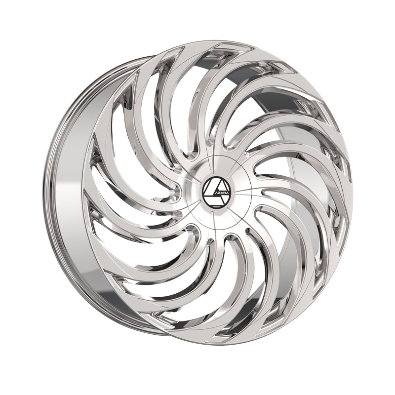 Azara AZA-534 Chrome 30X9.5 6x135/6x139.7 87.1 Hub 22 Offset Chrome Wheel Rim