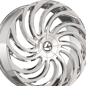 Azara AZA-534 Chrome 30X9.5 6x135/6x139.7 87.1 Hub 22 Offset Chrome Wheel Rim