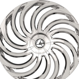 Azara AZA-534 Chrome 30X9.5 6x135/6x139.7 87.1 Hub 22 Offset Chrome Wheel Rim