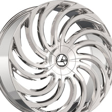 Azara AZA-534 Nano Chrome 22X9.5 Blank 78.1 Hub 15 Offset Chrome Wheel Rim