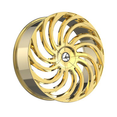 Azara AZA-534 Nano Gold 24X9 5x115/5x120 78.1 Hub 15 Offset Gold Wheel Rim