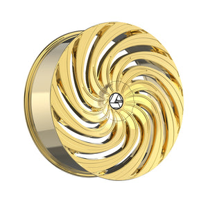 Azara AZA-535 Nano Gold 24X9 5x115/5x120 78.1 Hub 15 Offset Gold Wheel Rim
