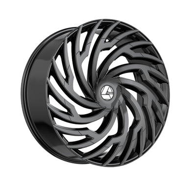 Azara AZA-536 Gloss Black 18X8 5x114.3/5x120 74.1 Hub 35 Offset Black Wheel Rim