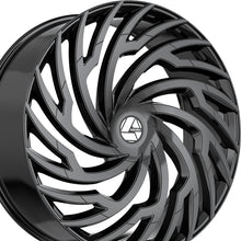 Azara AZA-536 Gloss Black 22X8.5 5x112/5x114.3 74.1 Hub 38 Offset Black Wheel Rim