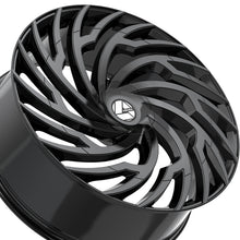 Azara AZA-536 Gloss Black 30X9.5 6x135/6x139.7 87.1 Hub 22 Offset Black Wheel Rim