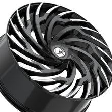 Azara AZA-536 Gloss Black & Machined 30X9.5 6x135/6x139.7 87.1 Hub 22 Offset Black Wheel Rim