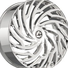 Azara AZA-536 Chrome 30X9.5 Blank 78.1 Hub 15 Offset Chrome Wheel Rim