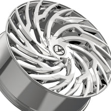 Azara AZA-536 Chrome 30X9.5 Blank 78.1 Hub 15 Offset Chrome Wheel Rim