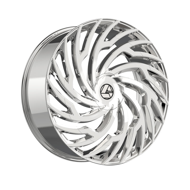 Azara AZA-536 Nano Chrome 24X9 5x115/5x120 78.1 Hub 32 Offset Chrome Wheel Rim