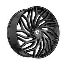 Azara AZA-537 Gloss Black 24X9 Blank 78.1 Hub 15 Offset Black Wheel Rim