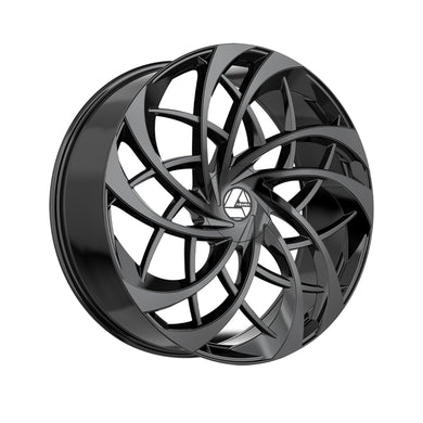 Azara AZA-540 Gloss Black 30X9.5 6x135/6x139.7 87.1 Hub 22 Offset Black Wheel Rim