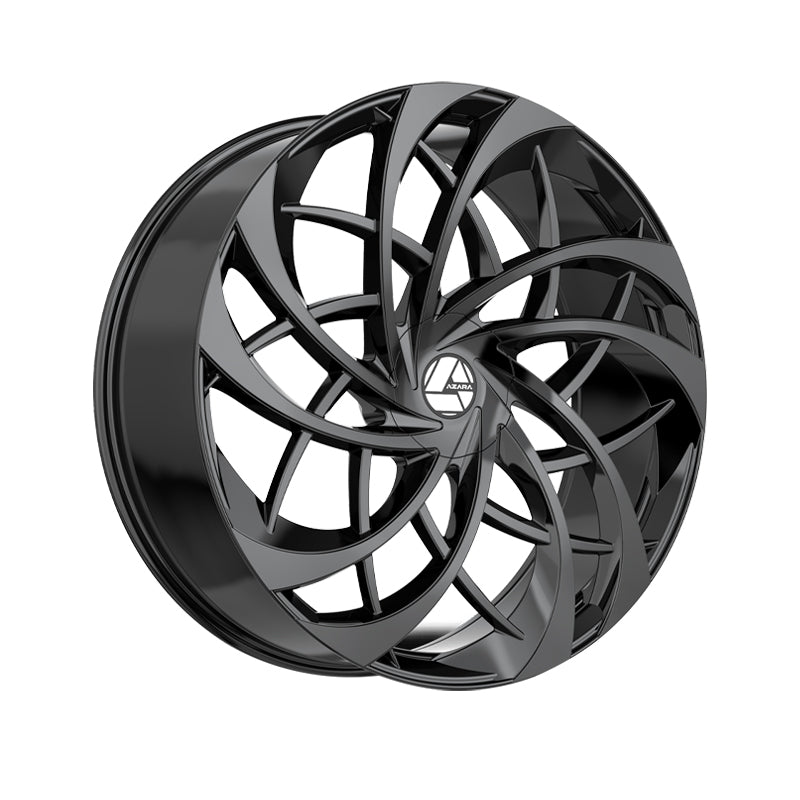 Azara AZA-540 Gloss Black 30X9.5 6x135/6x139.7 87.1 Hub 22 Offset Black Wheel Rim