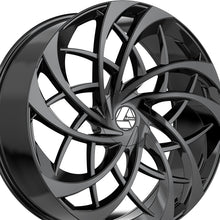 Azara AZA-540 Gloss Black 22X8.5 5x114.3/5x120 74.1 Hub 38 Offset Black Wheel Rim