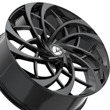 Azara AZA-540 Gloss Black 22X8.5 5x114.3/5x120 74.1 Hub 38 Offset Black Wheel Rim