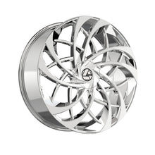 Azara AZA-540 Chrome 30X9.5 Blank 78.1 Hub 15 Offset Chrome Wheel Rim