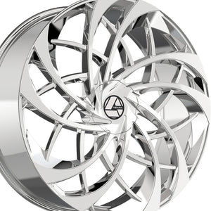 Azara AZA-541 Nano Chrome 18X8 5x112/5x114.3 74.1 Hub 35 Offset Chrome Wheel Rim