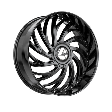 Azara AZX-101 Gloss Black 26X9.5 Blank 78.1 Hub 15 Offset Black Wheel Rim