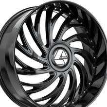 Azara AZX-101 Gloss Black 28X9.5 Blank 78.1 Hub 15 Offset Black Wheel Rim