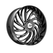 Azara AZX-101 Gloss Black & Milled 24X9 5x115/5x120 78.1 Hub 32 Offset Black Wheel Rim