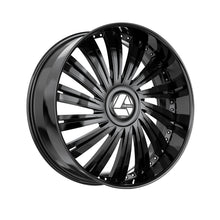Azara AZX-102 Gloss Black 24X9 5x115/5x120 78.1 Hub 15 Offset Black Wheel Rim