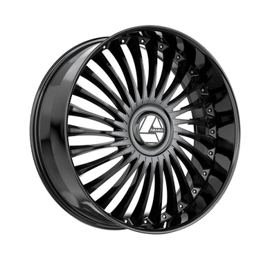 Azara AZX-103 Gloss Black 30X9.5 Blank 78.1 Hub 15 Offset Black Wheel Rim