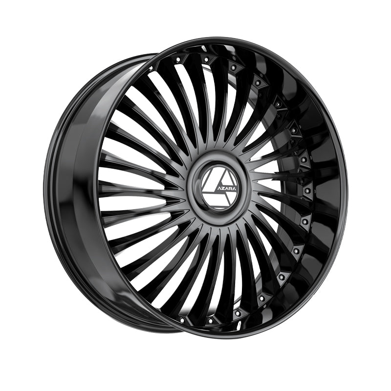 Azara AZX-103 Gloss Black 30X9.5 Blank 78.1 Hub 15 Offset Black Wheel Rim
